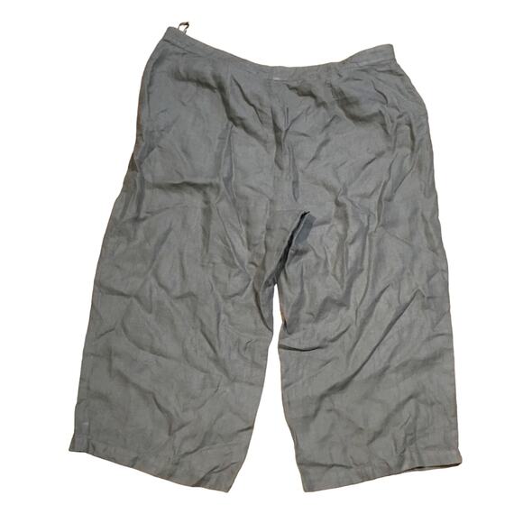 Linen Cropped Capri Pants - Picture 5 of 6